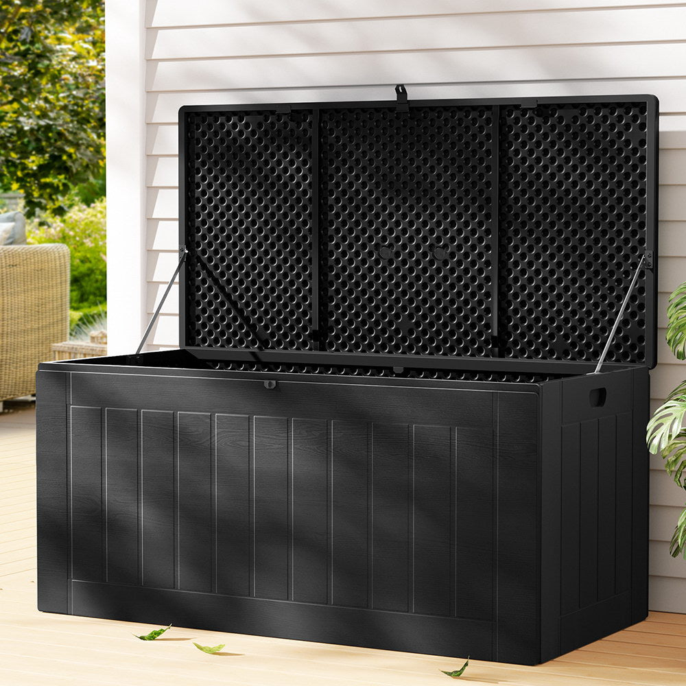 Lockable Outdoor Storage Box 830L Black