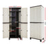 Lockable Outdoor Storage Cabinet 173cm Beige