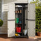 Lockable Outdoor Storage Cabinet 173cm Beige