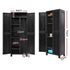 Lockable Outdoor Storage Cabinet 173cm Black