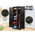 Lockable Outdoor Storage Cabinet 173cm Black