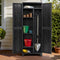 Lockable Outdoor Storage Cabinet 173cm Black