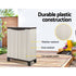 Lockable Outdoor Storage Cabinet 92cm Beige