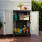 Lockable Outdoor Storage Cabinet 92cm Beige