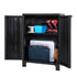 Lockable Outdoor Storage Cabinet 92cm Black
