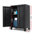 Lockable Outdoor Storage Cabinet 92cm Black