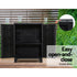 Lockable Outdoor Storage Cabinet 92cm Black