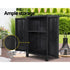 Lockable Outdoor Storage Cabinet 92cm Black