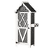 Lockable Wooden Outdoor Storage Cabinet 179cm Grey/White