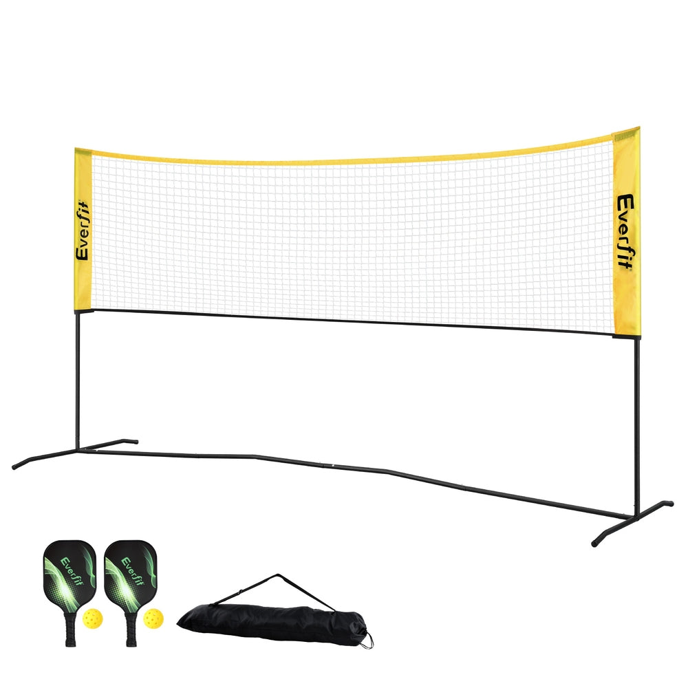 Everfit 3m Portable Badminton Volleyball Pickleball Adjustable Net Kit