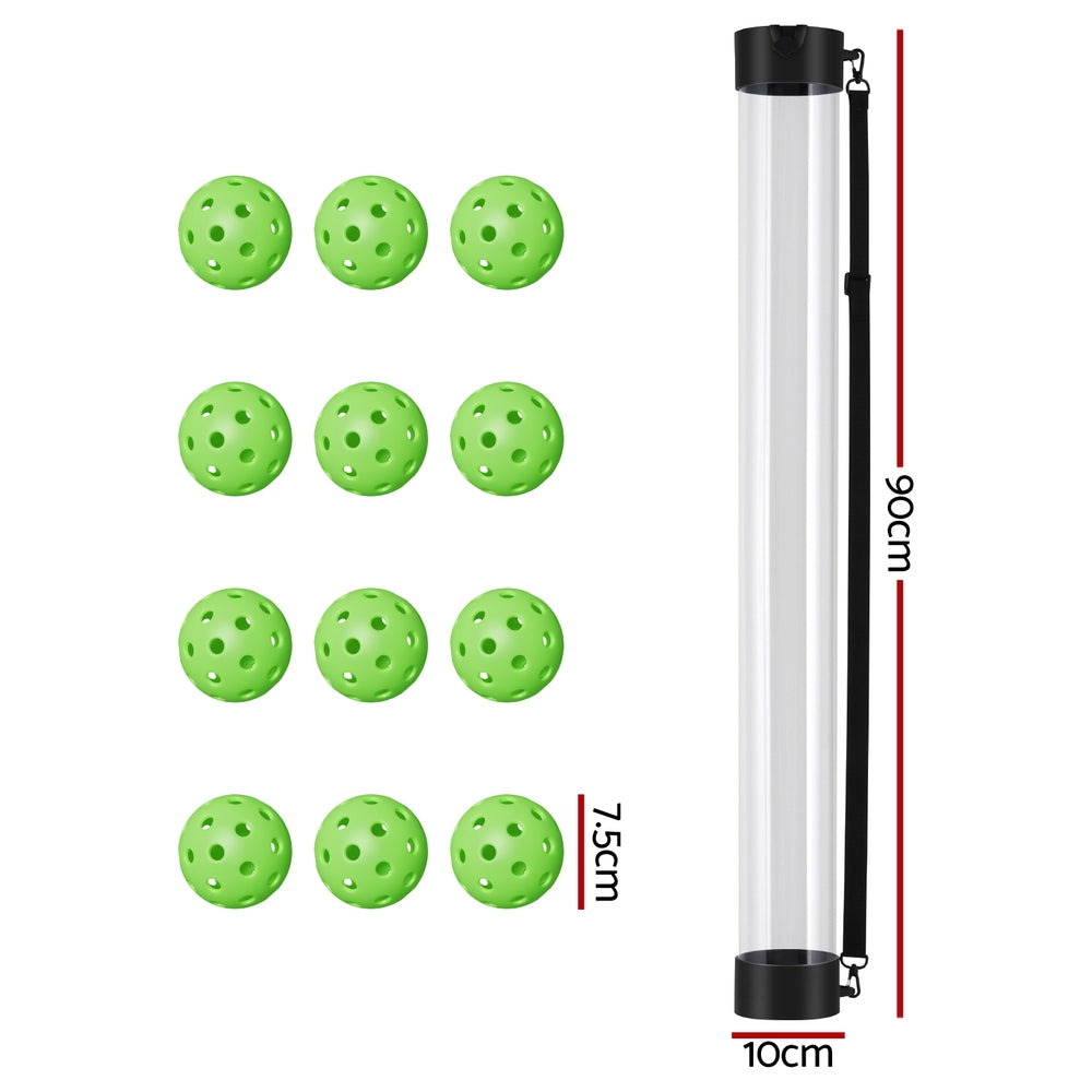Everfit 12pc Pickleball Set Multi-Ball Retriever Portable Storage