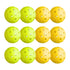 Everfit 12pc Pickleballs Set Green/Yellow