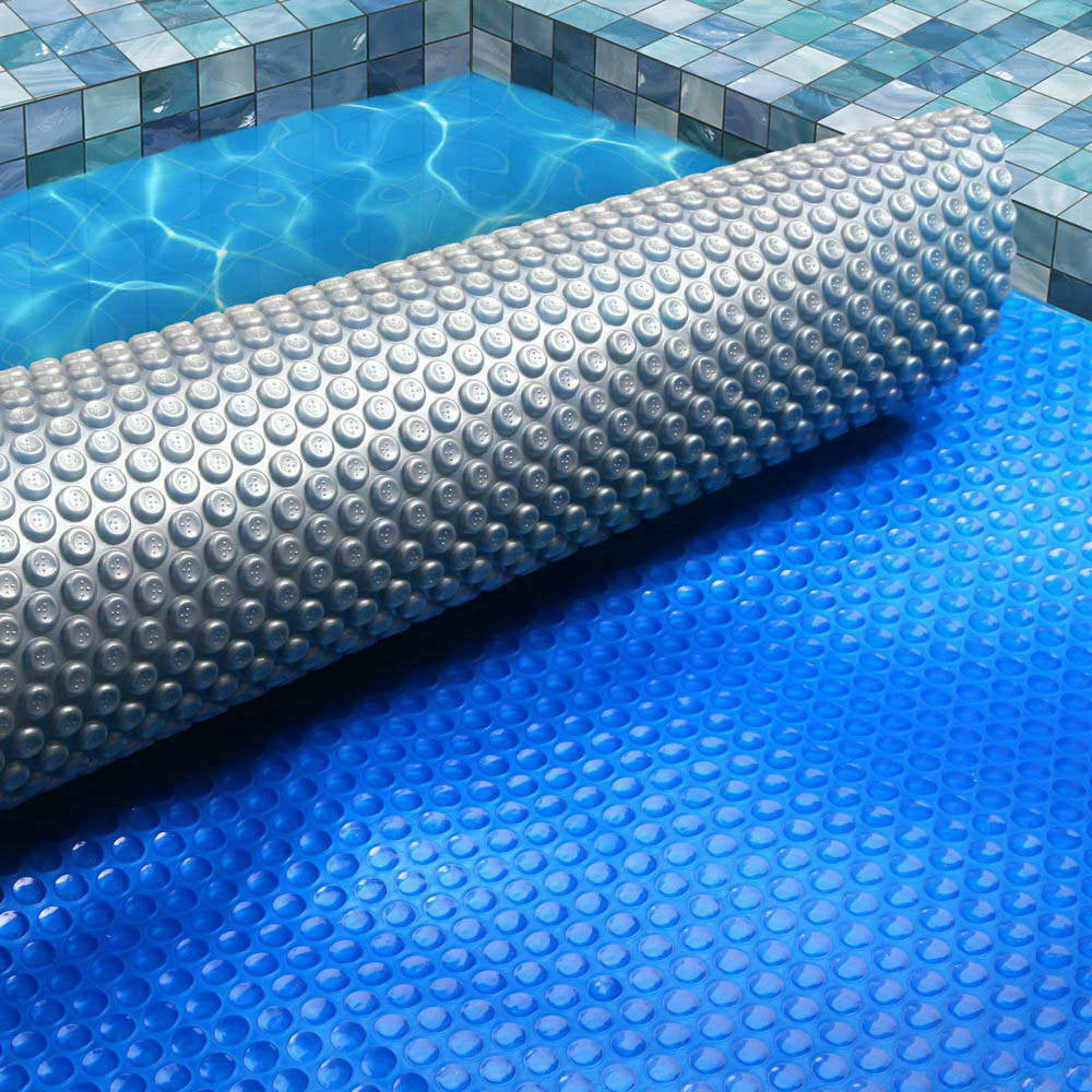 Aqua Buddy Solar Swimming Pool Cover Blanket 10m x 4m 500 Micron Blue/Silver