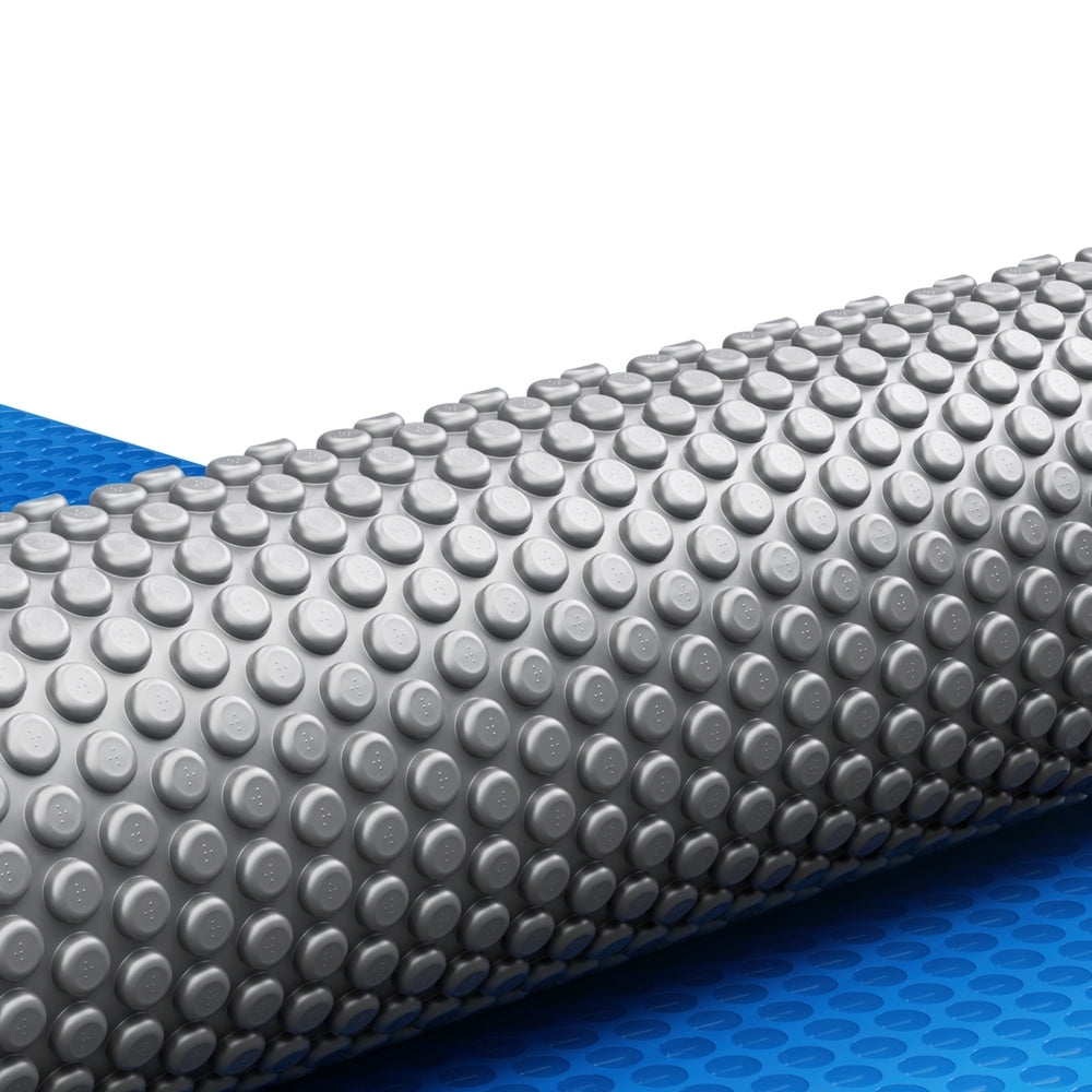 Aqua Buddy Solar Swimming Pool Cover Blanket 11m x 6.2m 600 Micron Blue/Silver