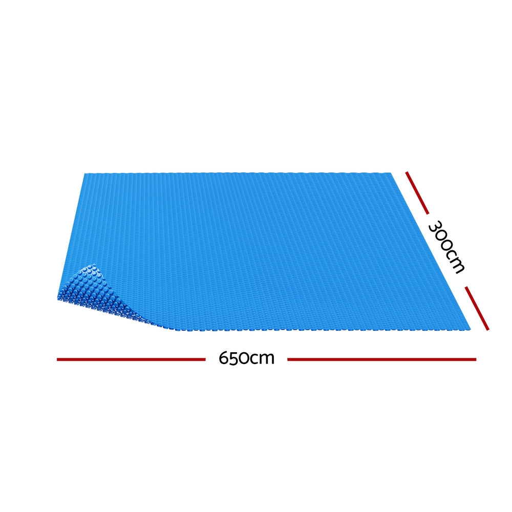 Aqua Buddy Solar Swimming Pool Cover Blanket 6.5m x 3m 600 Micron Blue
