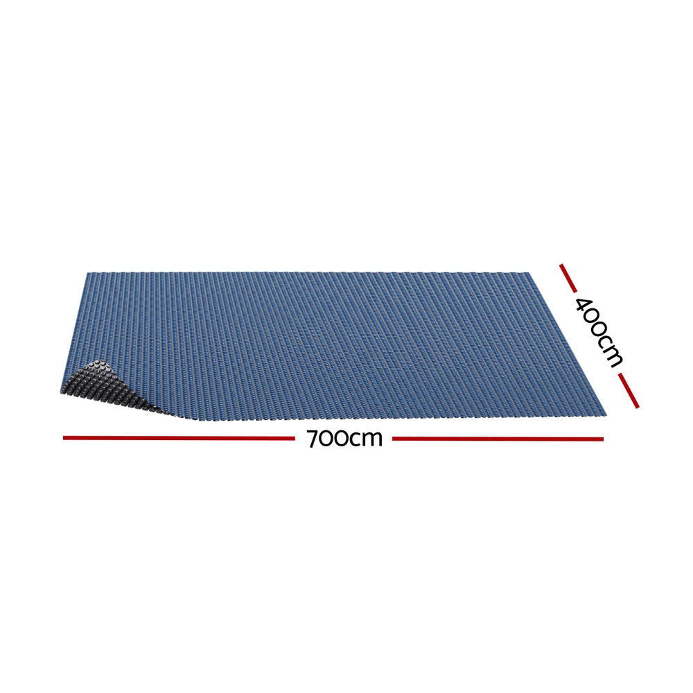 Aqua Buddy Solar Swimming Pool Cover Blanket 7m x 4m 600 Micron Blue/Black
