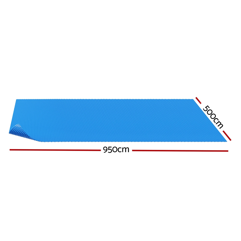 Aqua Buddy Solar Swimming Pool Cover Blanket 9.5m x 5m 600 Micron Blue