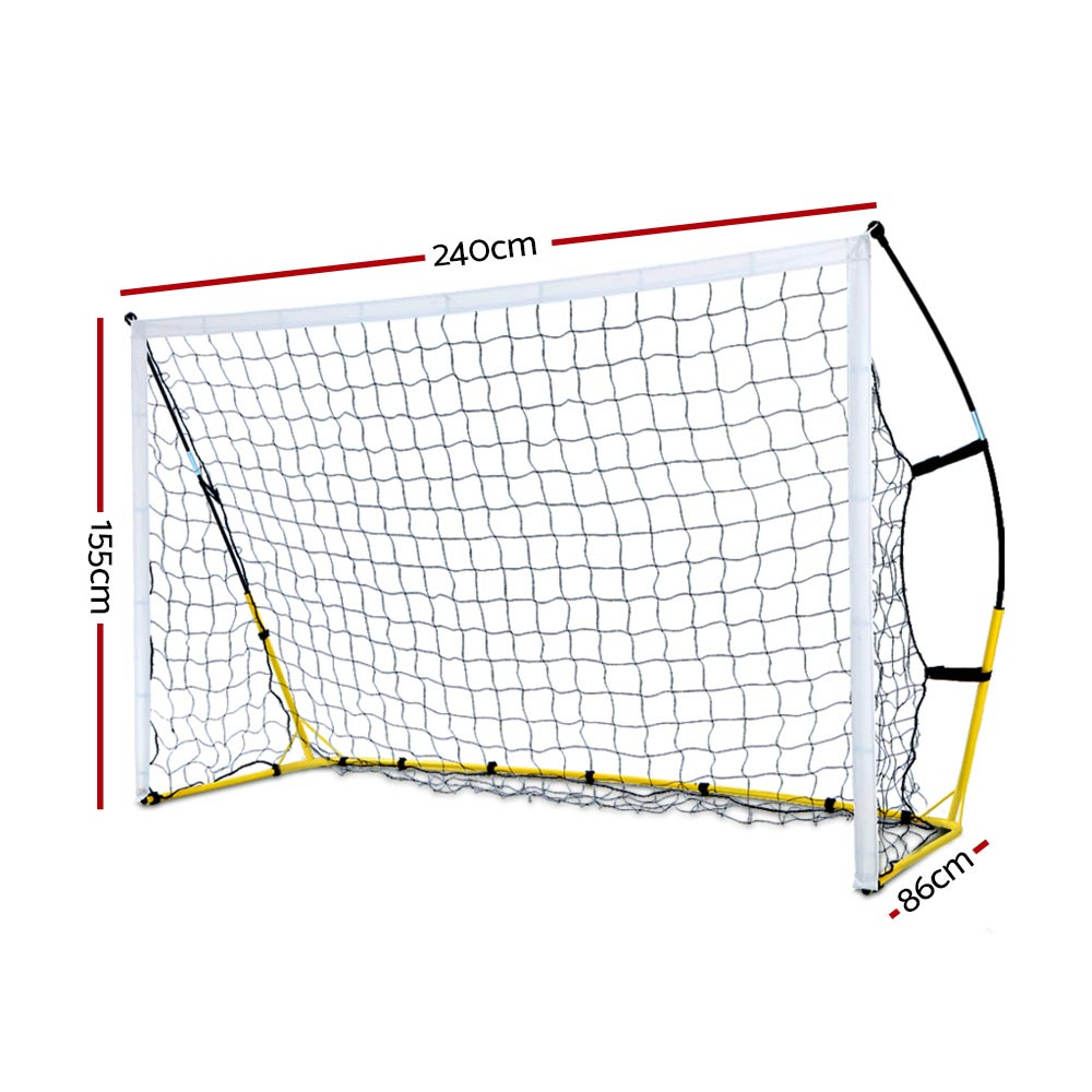 Everfit 2.4m Soccer Net Portable Football Goal