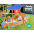 Keezi Kids Wooden Boat Sandpit with Canopy 165cm