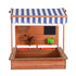 Keezi Kids Wooden Sandpit With Cover 110cm