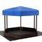 Keezi Kids Wooden Hexagon Sandpit with Canopy 182cm