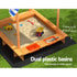 Keezi Kids Sandpit Wooden Sandbox with Canopy 146cm