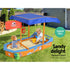 Keezi Kids Wooden Boat Sandpit with Canopy 150cm