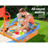 Keezi Kids Wooden Boat Sandpit with Canopy 150cm