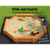 Keezi Kids Wooden Round Sandpit with Cover 182cm