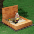 Keezi Kids Sandpit Wooden Sandbox with Cover 120cm