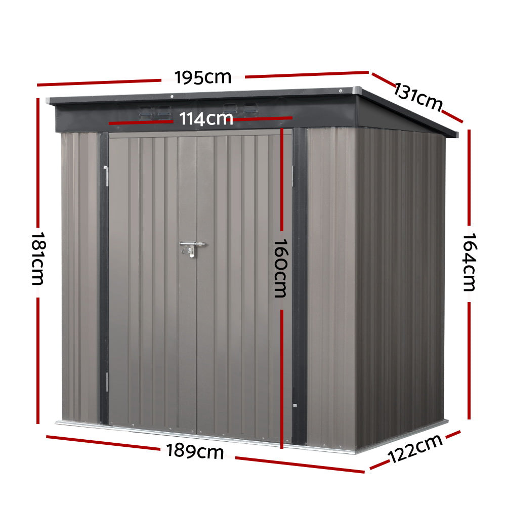 Giantz Double Door Garden Shed 1.95m x 1.31m