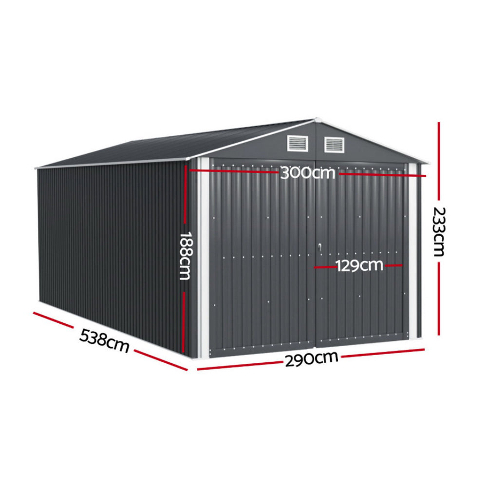 Giantz Garden Shed 3.00m x 5.38m