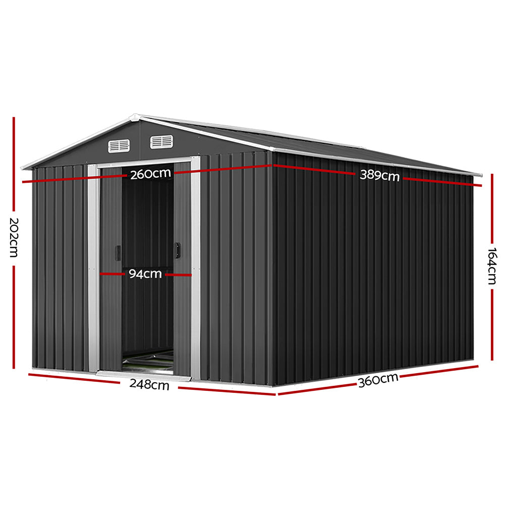 Giantz Garden Shed with Base 2.6m x 3.9m