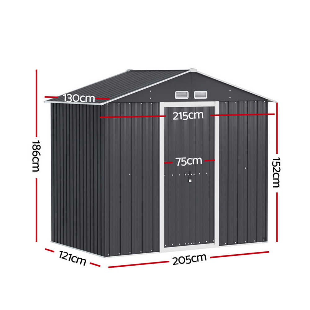 Giantz Garden Shed 2.15m x 1.30m Sliding Door