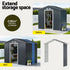 Giantz Garden Shed 2.15m x 1.74m with Extension Kit