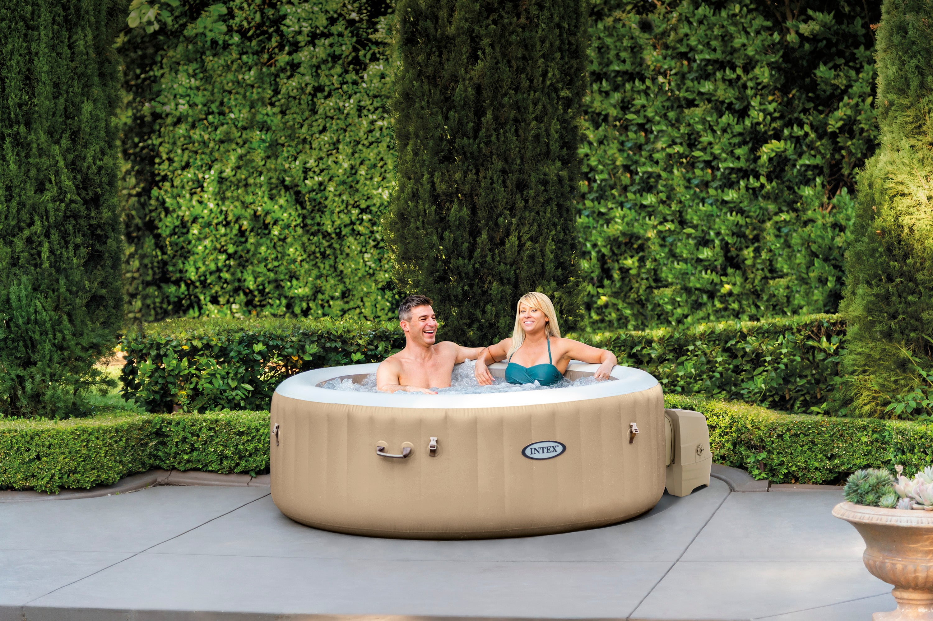 Intex PureSpa Bubble Massage 4 Person Spa