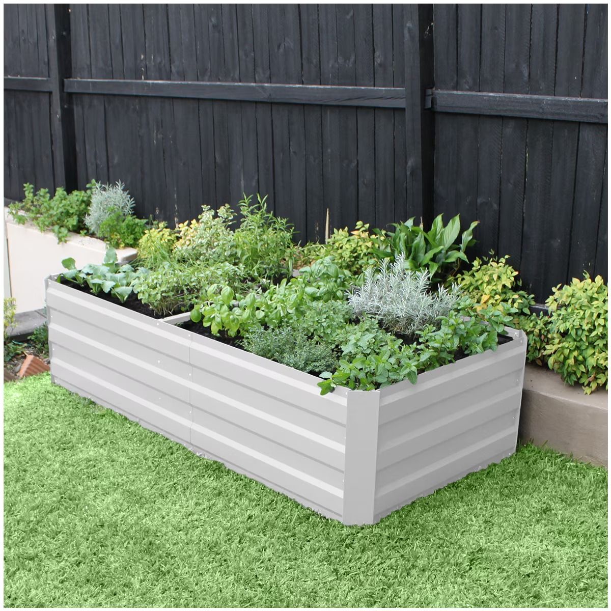 Large Garden Bed 180cm x 90cm x 45cm White