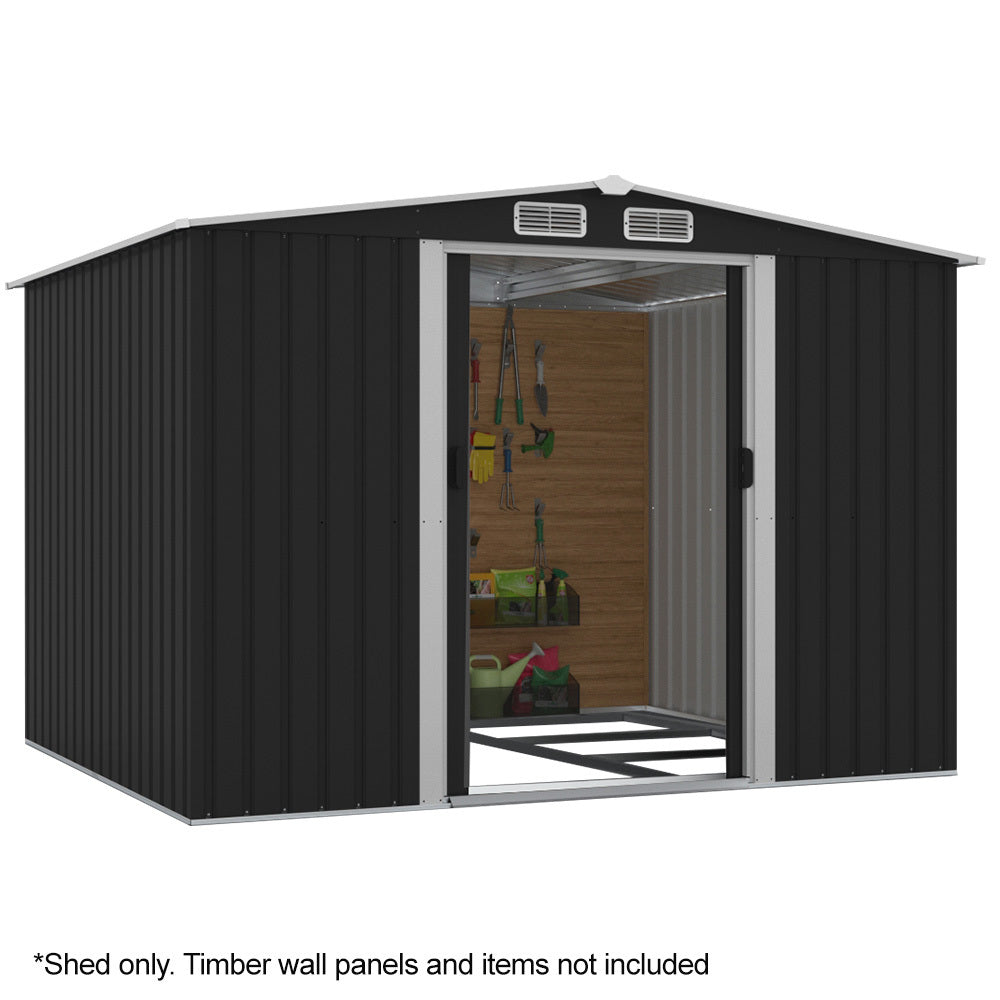 PlantCraft Garden Shed 2.58m x 2.07m with Floor Frame – Gable Roof
