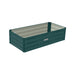Wallaroo Galvanized Steel Garden Bed 120cm x 60cm x 30cm Green