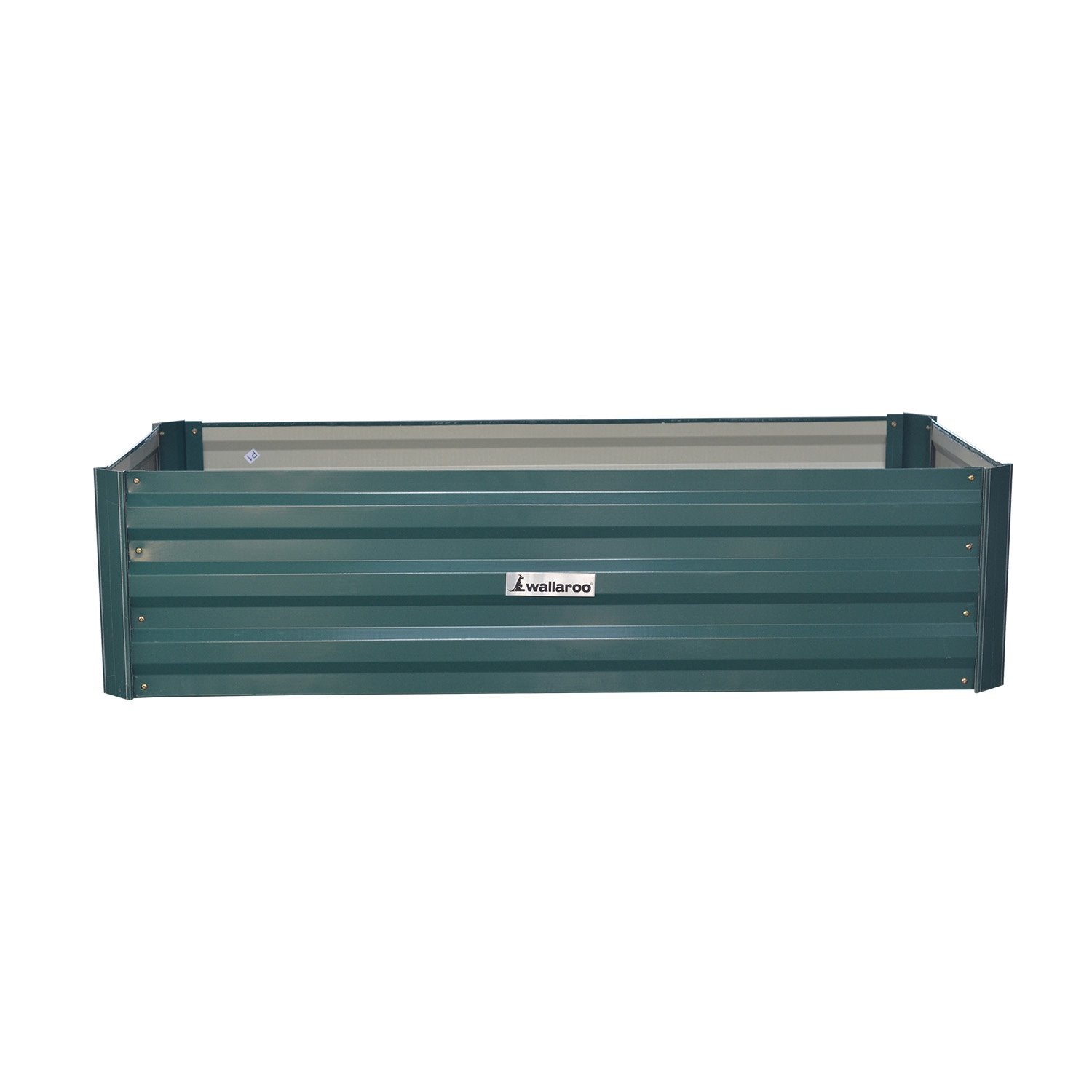 Wallaroo Galvanized Steel Garden Bed 120cm x 60cm x 30cm Green