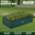 Wallaroo Galvanized Steel Garden Bed 120cm x 60cm x 30cm Green