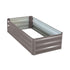 Wallaroo Galvanized Steel Garden Bed 120cm x 60cm x 30cm Grey
