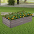 Wallaroo Galvanized Steel Garden Bed 120cm x 60cm x 30cm Grey