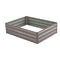 Wallaroo Galvanized Steel Garden Bed 120cm x 90cm x 30cm Grey