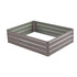 Wallaroo Galvanized Steel Garden Bed 120cm x 90cm x 30cm Grey