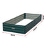 Wallaroo Galvanized Steel Garden Bed 210cm x 90cm x 30cm Green