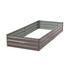 Wallaroo Galvanized Steel Garden Bed 210cm x 90cm x 30cm Grey