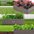 Wallaroo Galvanized Steel Garden Bed 210cm x 90cm x 30cm Grey