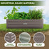 Wallaroo Galvanized Steel Garden Bed 210cm x 90cm x 30cm Grey