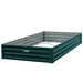 Wallaroo Galvanized Steel Garden Bed 240cm x 120cm x 30cm Green